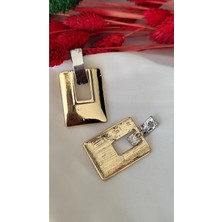 İpar Aksesuar Pencereli Metal Silver Küpe