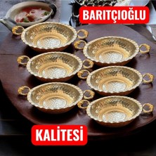 Moontime Alaçatı Bakır Tava Sunumluk Seti, Kahvaltılık, Mezelik ve Çerezlik 6’lı