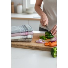 Savessa 4'lü DORRYHAVLU-MUTFAK-EL/YÜZ-ÇEYİZ-HEDİYE-BANYO-EKSTRAYUMUŞAK-%100 PAMUK-EKRU,GRİ,CAMEL,PEMBE-40X55