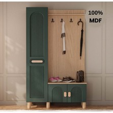 Flances Begonya Mdf Raflı Askılıklı Portmanto Ayakkabılık