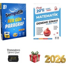 Ünlüler Karması Hergün Paragraf ve Nartest 8.sınıf Matematik Deneme Seti Kronometre Hediye
