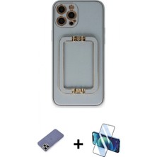 İlk El Grup Pilelistore™ iPhone 12 Pro Max Kılıf Kozmos Minimal Prime - Siyah 3D Antistatik Seramik Nano Ekran Koruyucu + Metal Kamera Lens Koruma Cam - Gd