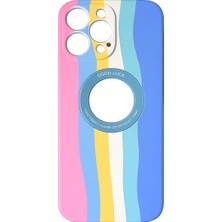 Akbix Accessory iPhone 13 Pro Max Uyumlu Desenli Renkli Silikon Kılıf