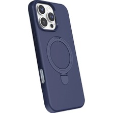 Nerm Iphone 16 Pro Regal Magsafe Standlı Kapak - Lacivert