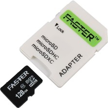 Faster 128GB Uhs-I U1 Sınıf 10 Micro Sdhc Hafıza Kartı