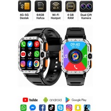 Sonreir Watch PGD 4G Sim Kartlı Android Akıllı Saat 64GB Kameralı WiFi - GPS Yetişkin ve Çocuk Saati 8-11