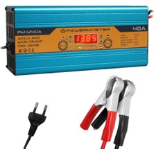 Powermaster DC-1240A 12VOLT Max 40AMPER Kuru-Asit-Jel Akü Şarj Cihazı