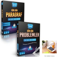 Paraf Yayınları 5.sınıf Strateji Gün Gün Paragraf + Problem Soru Kütüphanesi Set 2025 (Priz Tutucu Hediye)