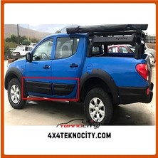 Teknocity Mitsubishi L200 2007-2015 Gövde Kaplama Kapı Koruma Seti Kapı Dodiği