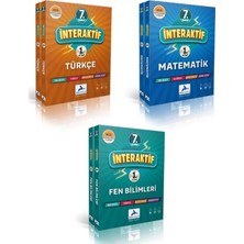 Paraf Yayınları Paraf 7. Sınıf Interaktif Türkçe -Matematik-Fen Bilimleri Etkinlikli Soru Bankası Seti 3 Kitap 2025