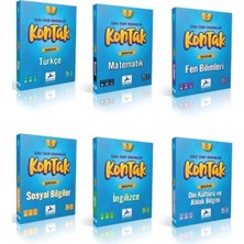 Paraf Yayınları Paraf 7. Sınıf Kontak Konu Takip Deneme Seti Türkçe- Matematik-Fen-Sosyal-Ingilizce-Din 6 Kitap