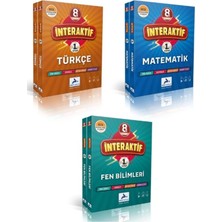 Paraf Yayınları Paraf 8. Sınıf Interaktif Türkçe -Matematik-Fen Bilimleri Etkinlikli Soru Bankası Seti 3 Kitap 2025