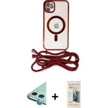 Pileli Store Pilelistore™ iPhone 11 Kılıf Eksen Özel Seri - Siyah 6d Mat Seramik Hayalet Nano Ekran Koruyucu + Raze Metal Kamera Lens - Mı