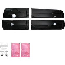 Teknocity Ford Ranger T6-T7-T8 2012-2022 ile Uyumlu Kapı Kaplaması (Parlak Siyah)