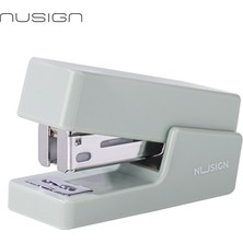 Nusign Nusıgn  Mini Zımba Makinesi 12 Yaprak Kapasiteli    24/6-26/6 Uyumlu Yeşil Ofis Zımbası Seti
