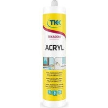 Teka Silikonize Mastik Acryrub Beyaz 500GR. Silikonize Akrilik Mastik