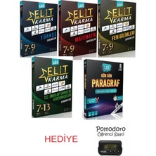 Paraf Yayınları 8.sınıf Elitkarma Tür-Mat-Fen-Ink-Gün Gün Paragraf Deneme Seti+Kronometre Hediyeli