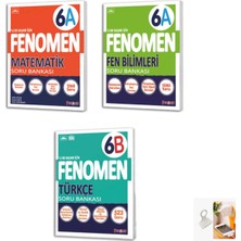 Paraf Yayınları  6. Sınıf Fenomen Matematik(A)-Fen(A) -Türkçe(B)  Kitap  Seti(Priz Tutucu Hediye)