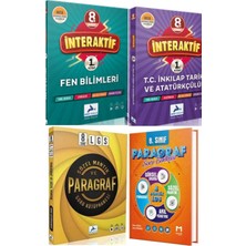 Paraf Yayınları Paraf 8.sınıf Sözel Mantık ve Paragraf ve Interaktif Fen Inkilap Mozaik Paragraf Seti