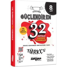 Paraf Yayınları Ankara Yay 8.sınıf Güçlendiren Türkçe 32 Haftalık Deneme(Fiş Tutucu ve Kurumsal Deneme Hediye)