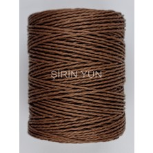 Şirin Yün Sarılmış Kağıt Ip 200 Gram 240 Metre Kahverengi G43