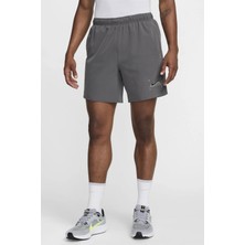 Nike Challenger Grid Mens Running Shorts Slip Astarlı Erkek Koşu Antreman Şortu Gri