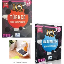 Paraf Yayınları 5.sınıf  Iq Türkçe-Matematik- Soru Kütüphanesi Set 2025(PRİZ Tutuculu)