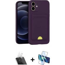 İlk El Grup Pilelistore™ iPhone 11 Kılıf Vadi Çizgi Prime - Siyah 3D Antistatik Cam Ekran Koruyucu + Kamera Lens Koruma Cam - Sf