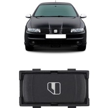 CME PARTS Seat Leon Mk1 1999-2006 Uyumlu Ön & Arka Yolcu Kapısı Cam Açma Düğmesi Siyah 1 Adet 3B0959855B