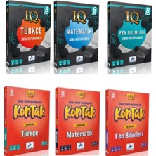 Paraf Yayınları 8.sınıf Iq-Kontak Türkçe/matematik/fen  Seti 2024/2025(PRİZ Tutucu-2 Deneme Hediye)