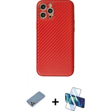 Pileli Store Pilelistore™ iPhone 12 Pro Kılıf Ahenk Işık - Siyah 3D Antistatik Seramik Nano Ekran Koruyucu + Shine Kamera Lens Koruma Cam - Gı
