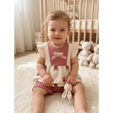 Betüş Bebe Kız Bebek Müslin Şortlu Elbise