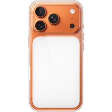 3gen Case iPhone 17 Pro Max Uyumlu Arkası Beyaz Animasyonlu Kablosuz Şarj Destekli Premium Şeffaf Sert Silikon