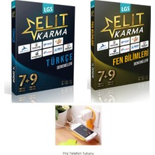Paraf Yayınları Elit Karma Lgs 8.sınıf  Türkçe + Fen Bil.16 Branş Denemeleri Seti 2025 Güncel Priz Tutuculu
