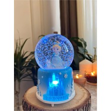 Nesever Store Orta Boy Frozen Elsa Kar Küresi Otomatik Işıklı Müzikli