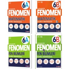 Paraf Yayınları  6 Sınıf  Fenomen Matematik A ve B +Fen A ve B Soru Bankası Seti 2024-2025
