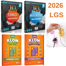 Paraf Yayınları 8.sınıf Iq Türkçe-Matematik + Mozaik Klon Türkçe-Matematik Branş Deneme Set Ayıcık Fiş Tutuculu
