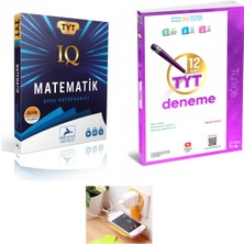 Paraf Yayınları Tyt Iq Matematik Soru Kütüphanesi + Üç Dört Beş  Tyt 12’li Türkçe Deneme Set 2025(PRİZ Tutuculu)