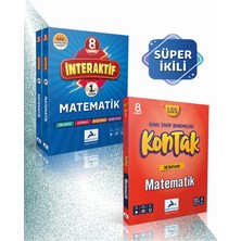 Paraf Yayınları 8. Sınıf Matematik Interaktif Soru Bankası & Kontak 32+4 Branş Deneme(2kitap)