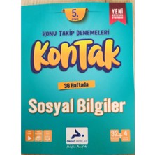 Paraf Yayınları 5.sınıf Kontak Sosyal Bilgiler Konu Takip Denemeleri Yeni Müfredat 2025
