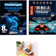Paraf Yayınları 8.sınıf Challenger Fen Soru Bankası +Paragraf Formula 1 Serisi Set 2025(PRİZ Tutuculu)