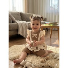 Betüş Bebe Kız Bebek Müslin Şortlu Elbise