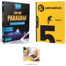 Paraf Yayınları Strateji 5.sınıf Gün Gün Paragraf + Hız 5.sınıf Ingilizce Soru Bankası Set Priz Tutuculu