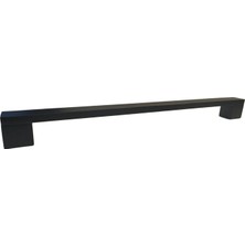 Compact Köprü Kulp 224 mm Siyah Alüminyum Mobilya Kulpu – Dolap Çekmece Kapak Kolu Modern Tasarım