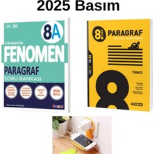 Paraf Yayınları Fenomen 8A Paragraf + Hız 8.sınıf Paragraf Soru Bankaları Set 2025-2026 Priz Tutucu Hediye