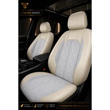 Trobus Mercedes C 2010+ Uyumlu Altar Serisi Tay Tüyü Bej Premium Koltuk Kılıfı
