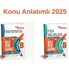 Paraf Yayınları 8. Sınıf Matematik ve Fen Bilimleri Bumerang Etkinlikli Kitap Konu Anlatımlı Set 2025
