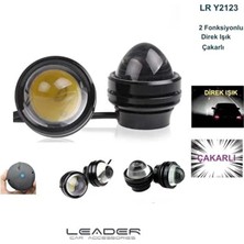 Teknocity 12V Lamba Yuvarlak Mercekli Cob Ledli 30W Fonksiyonlu Çakarlı (Unıversal) Beyaz 39 mm (1 Ad Tekli)