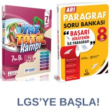 Paraf Yayınları Yanıt 7.sınıf Yaz Tatil Kamp Kitabı + Arı 8.sınıf Paragraf Soru Bankası Set 2025