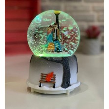 Nesever Store Popüler Kış Masalı Kar Küresi Işıklı Müzikli